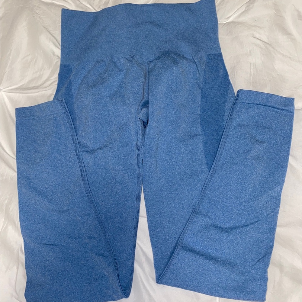 NVGTN Sky blue contour seamless leggings